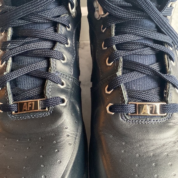 Size 6.5Y Lunar Force 1 SneakerBoot GS Dark Obsidian 706803-401 - Picture 9 of 13